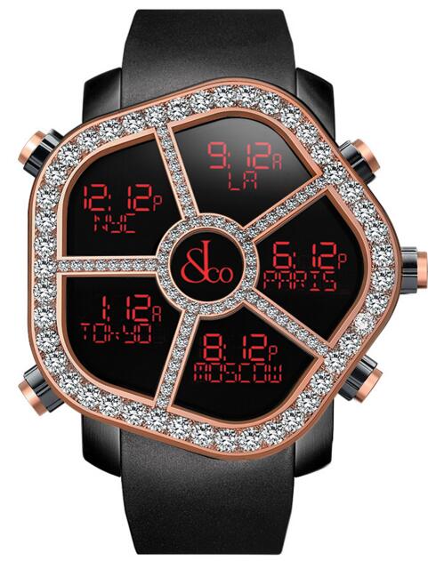Review Jacob & Co DIAMOND DIAL BEZEL GH100.14.RU.MR.A watch for sale